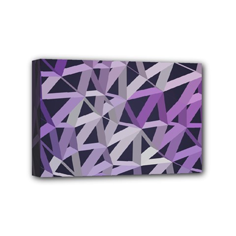 3d Lovely Geo Lines  Iv Mini Canvas 6  X 4  (stretched) by Uniqued