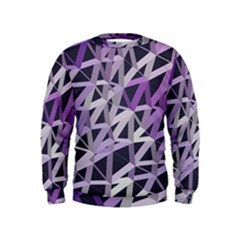 3d Lovely Geo Lines  Iv Kids  Sweatshirt by Uniqued