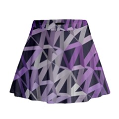 3d Lovely Geo Lines  Iv Mini Flare Skirt