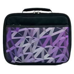 3d Lovely Geo Lines  Iv Lunch Bag by Uniqued