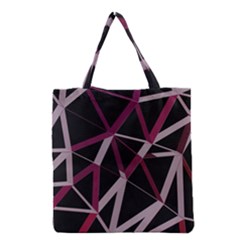 3d Lovely Geo Lines Iii Grocery Tote Bag