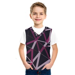 3d Lovely Geo Lines Iii Kids  Basketball Tank Top by Uniqued