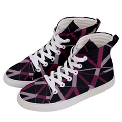 3d Lovely Geo Lines Iii Men s Hi-top Skate Sneakers by Uniqued