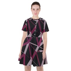 3d Lovely Geo Lines Iii Sailor Dress by Uniqued