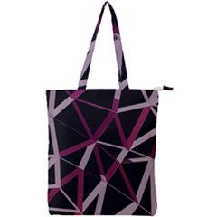 3d Lovely Geo Lines Iii Double Zip Up Tote Bag