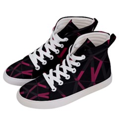 3d Lovely Geo Lines Viii Men s Hi-top Skate Sneakers by Uniqued