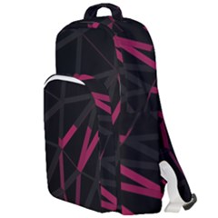 3d Lovely Geo Lines Viii Double Compartment Backpack