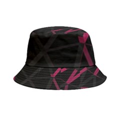 3d Lovely Geo Lines Viii Inside Out Bucket Hat by Uniqued