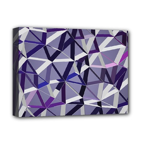 3d Lovely Geo Lines Ix Deluxe Canvas 16  X 12  (stretched)  by Uniqued