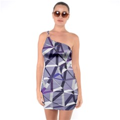 3d Lovely Geo Lines Ix One Soulder Bodycon Dress by Uniqued