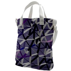 3d Lovely Geo Lines Ix Canvas Messenger Bag by Uniqued