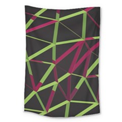 3d Lovely Geo Lines X Large Tapestry