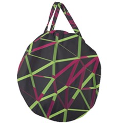 3d Lovely Geo Lines X Giant Round Zipper Tote by Uniqued