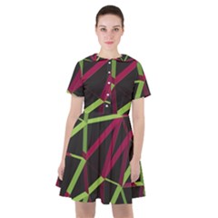 3d Lovely Geo Lines X Sailor Dress by Uniqued