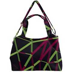 3d Lovely Geo Lines X Double Compartment Shoulder Bag