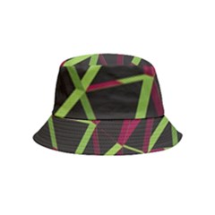3d Lovely Geo Lines X Bucket Hat (kids) by Uniqued