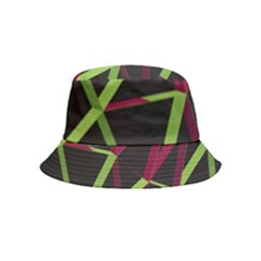 3d Lovely Geo Lines X Inside Out Bucket Hat (kids) by Uniqued