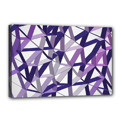 3d Lovely Geo Lines X Canvas 18  X 12  (stretched) by Uniqued