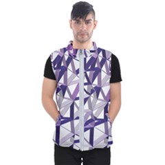 3d Lovely Geo Lines X Men s Puffer Vest by Uniqued