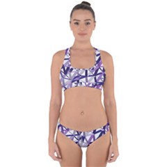 3d Lovely Geo Lines X Cross Back Hipster Bikini Set by Uniqued