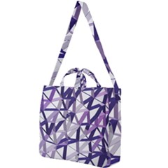 3d Lovely Geo Lines X Square Shoulder Tote Bag by Uniqued