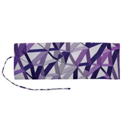 3d Lovely Geo Lines X Roll Up Canvas Pencil Holder (m) by Uniqued