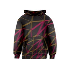 3d Lovely Geo Lines Xi Kids  Pullover Hoodie by Uniqued