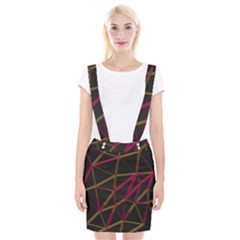 3d Lovely Geo Lines Xi Braces Suspender Skirt by Uniqued