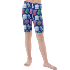 New Year Gifts Kids  Mid Length Swim Shorts by SychEva