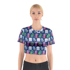 New Year Gifts Cotton Crop Top by SychEva