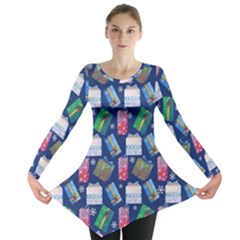 New Year Gifts Long Sleeve Tunic  by SychEva