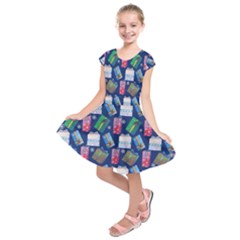 New Year Gifts Kids  Short Sleeve Dress by SychEva