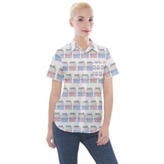 Gift Boxes Women s Short Sleeve Pocket Shirt