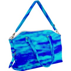 Blue Waves Abstract Series No12 Canvas Crossbody Bag by DimitriosArt