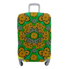 Stars Of Decorative Colorful And Peaceful  Flowers Luggage Cover (small) by pepitasart