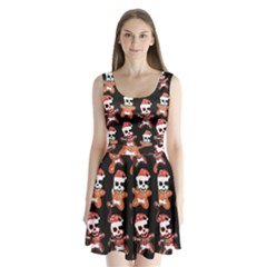 Zanoskull - Gingerbread Mon Split Back Mini Dress 