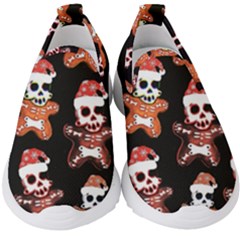 Zanoskull - Gingerbread Mon Kids  Slip On Sneakers by Roxzanoart