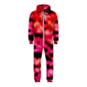 Red  Waves Abstract Series No15 Hooded Jumpsuit (Kids) View1