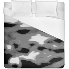 Black Waves Abstract Series No 1 Duvet Cover (king Size) by DimitriosArt