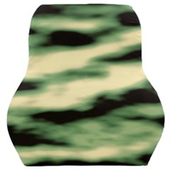Green  Waves Abstract Series No14 Car Seat Back Cushion  by DimitriosArt