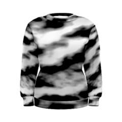 Black Waves Abstract Series No 2 Women s Sweatshirt by DimitriosArt