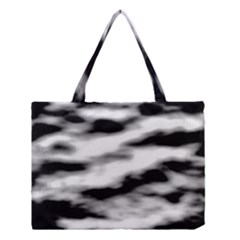 Black Waves Abstract Series No 2 Medium Tote Bag by DimitriosArt