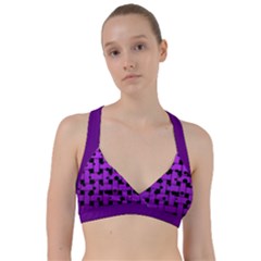 Weaved Bubbles At Strings, Purple, Violet Color Sweetheart Sports Bra by Casemiro