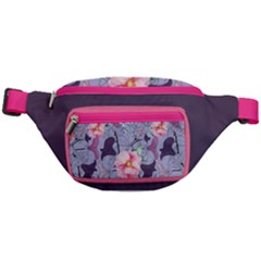 Floral Purple Fanny Pack by NiOng