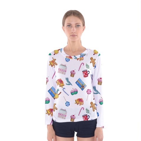 New Year Elements Women s Long Sleeve Tee by SychEva