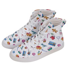 New Year Elements Men s Hi-top Skate Sneakers by SychEva