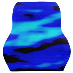 Blue Waves Abstract Series No13 Car Seat Back Cushion  by DimitriosArt