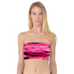 Rose  Waves Abstract Series No1 Bandeau Top by DimitriosArt