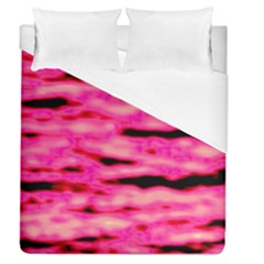 Rose  Waves Abstract Series No1 Duvet Cover (Queen Size)