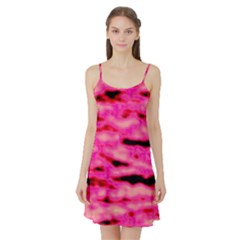 Rose  Waves Abstract Series No1 Satin Night Slip